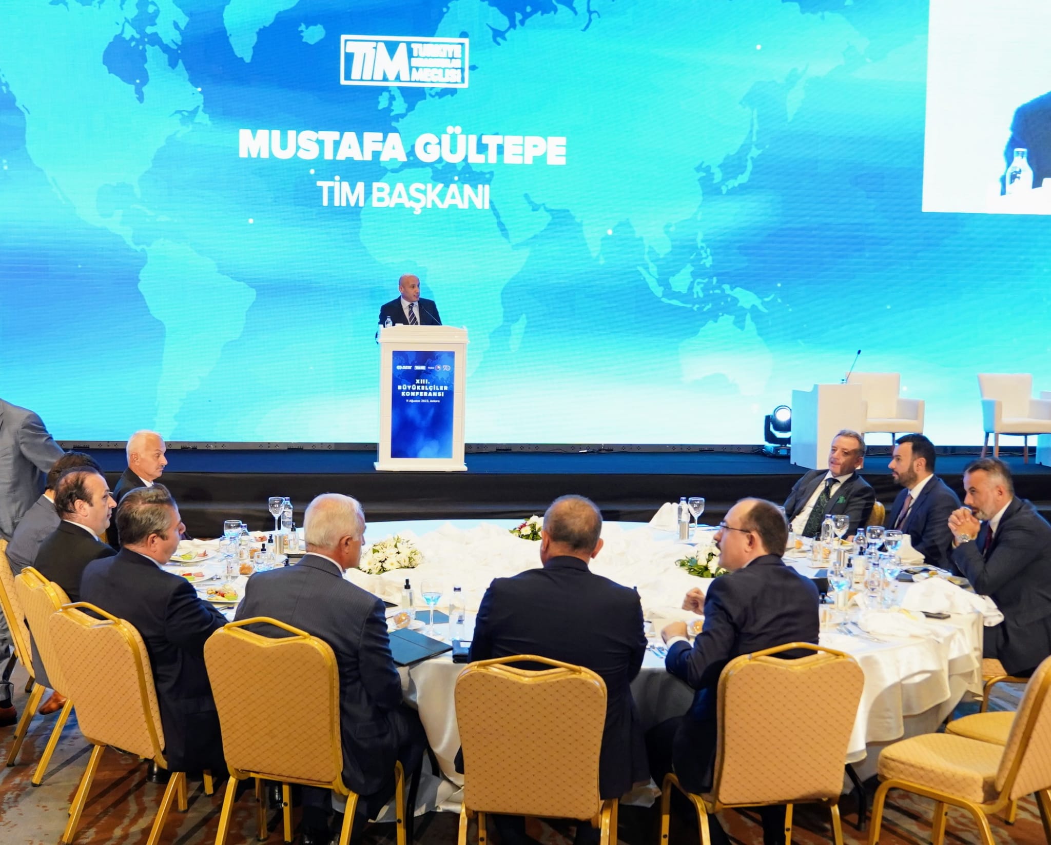 TİM Chairman Mustafa Gültepe attends the 13th Ambassadors' Conference